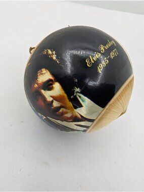 Ornament ball Elvis Presley 1935-1977  Commemorative Vintage 4" READ